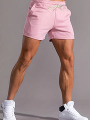 Men's Stretch Drawstring Shorts for Summer Gym Workout