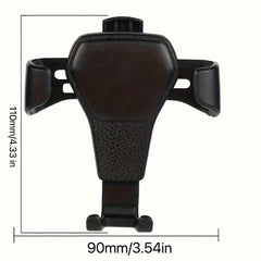 Car Leather Patterned Phone Holder Auto Navigation Air Outlet Multifunctional