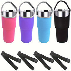 Portable Tumbler Carrier for 30 oz Mugs Insulated Coffee Mug Holder with Pouch