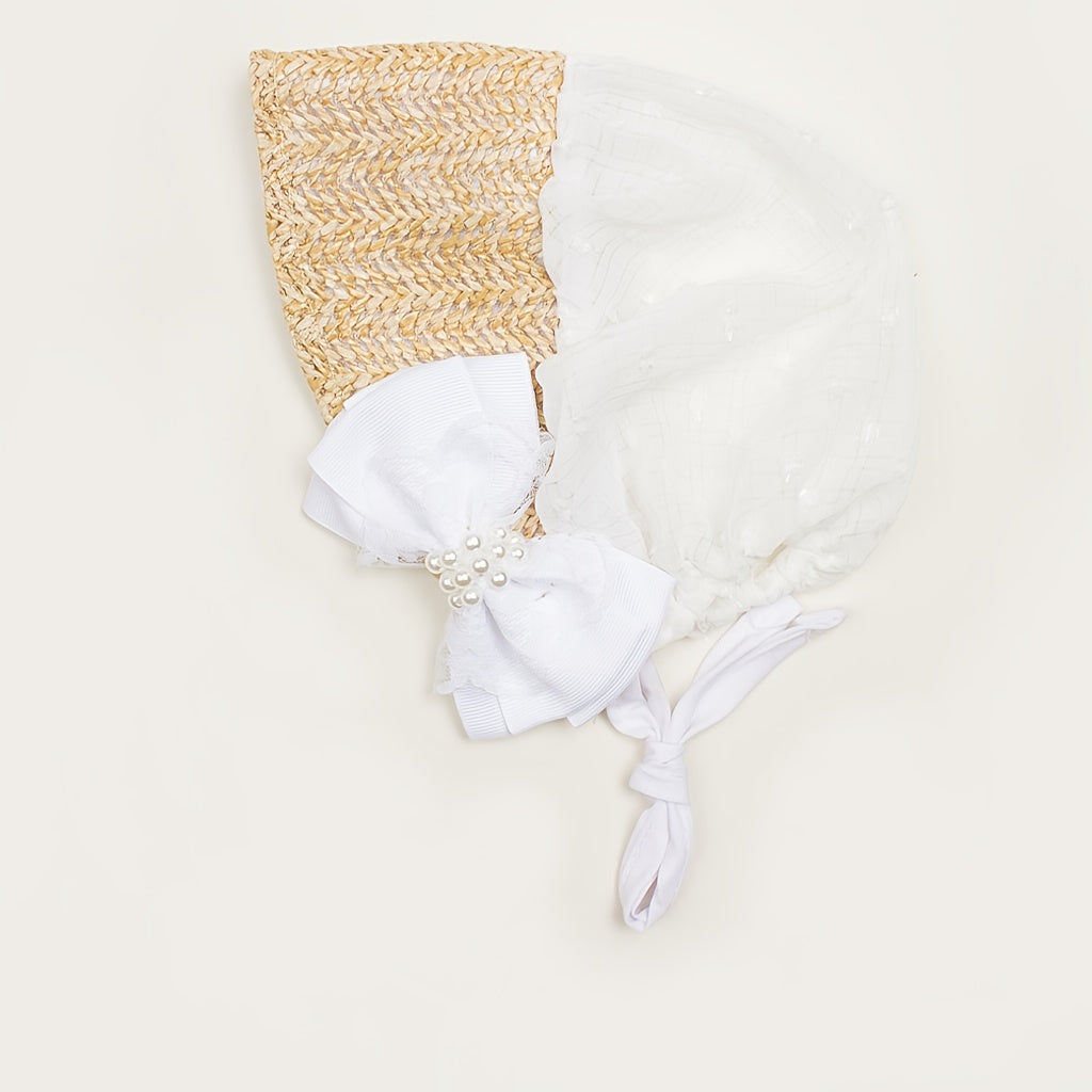 1pc Baby Lace Breathable Sun Hat Summer Thin Sweet And Princess Hat