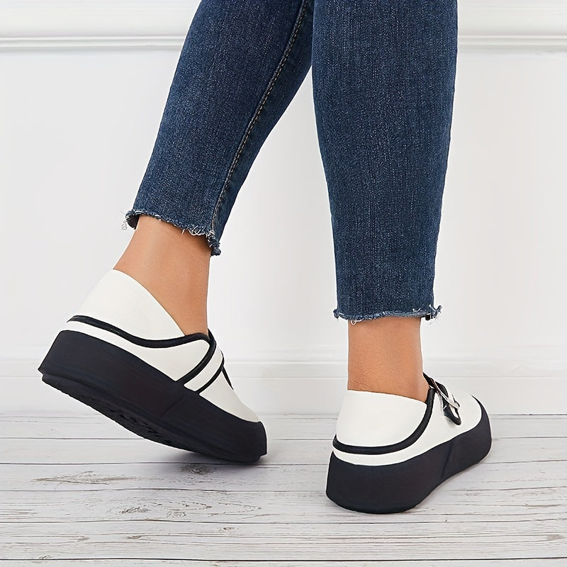 Women's Platform Mary Jane Non Slip Loafers