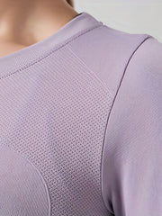 Women's Quick Dry Long Sleeve Sports Top with Thumb Hole