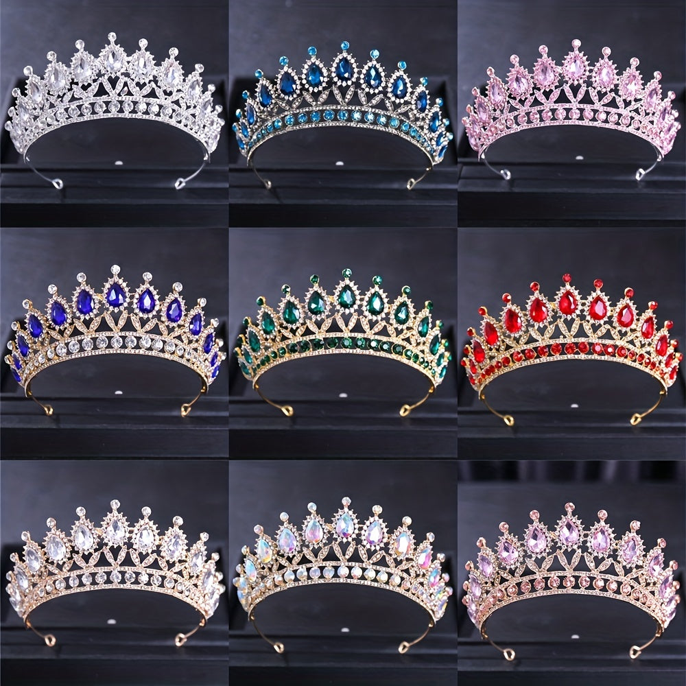Crystal Tiara Crown Wedding Headpiece Princess Birthday Party Pageant