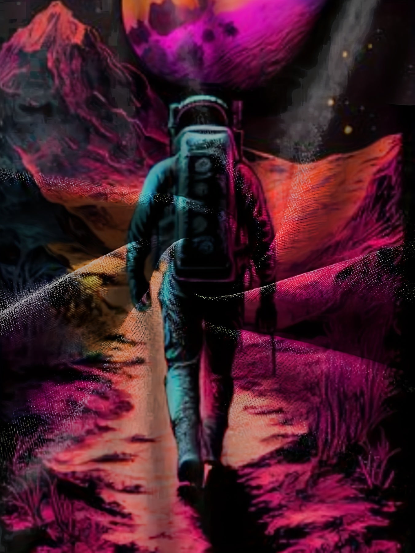 Astronaut 3D Print Boy's Casual T-shirt