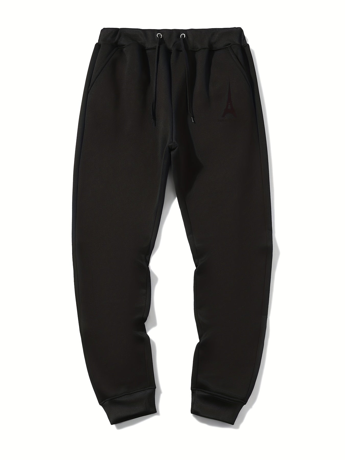 Eiffel Tower Drawstring Sweatpants Men's Jogger Pants