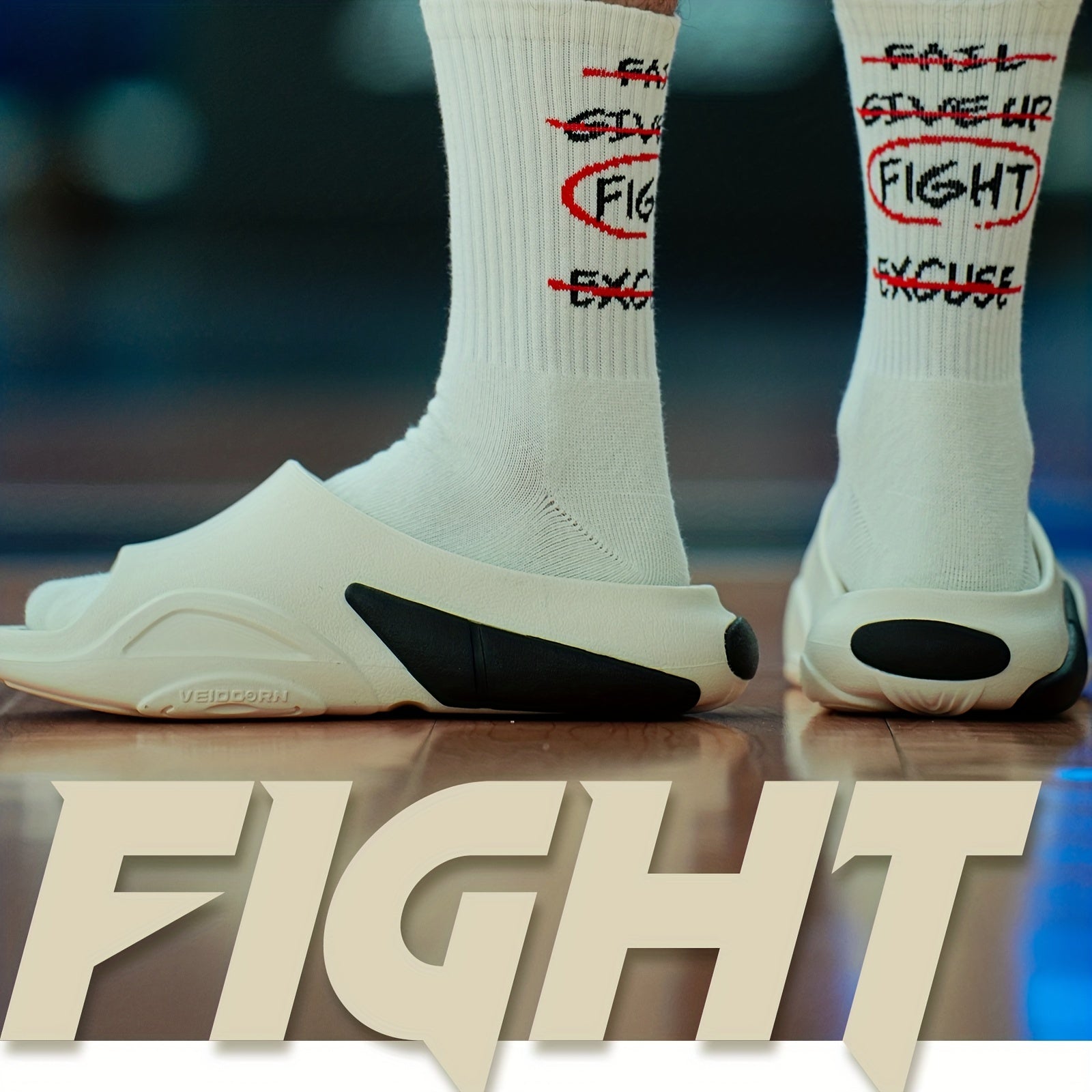 Anti Slip Sweat Absorb Mid calf Bball Socks Quick dry Compression