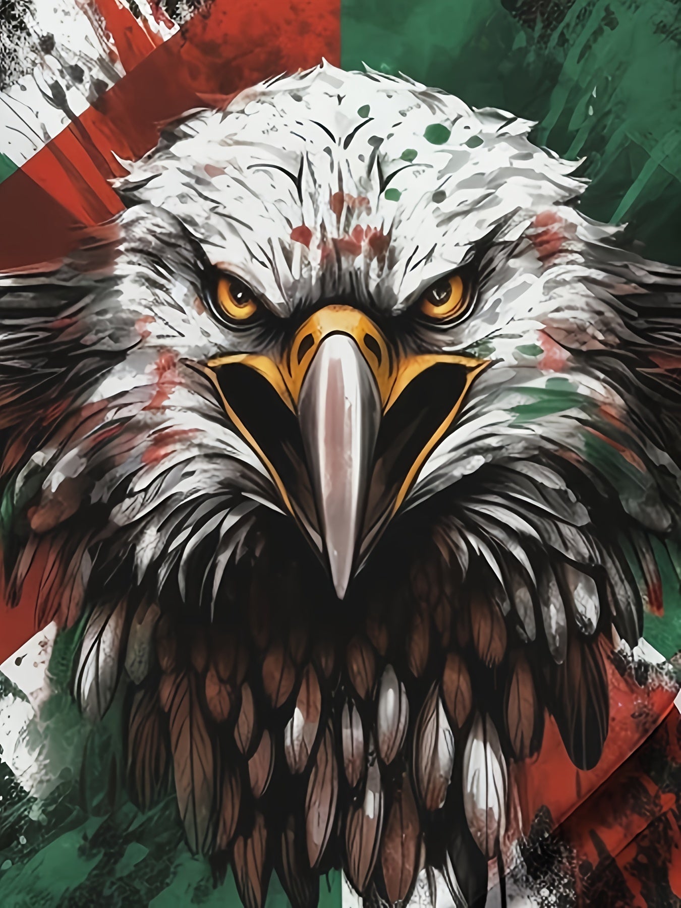 Eagle 3D Print Men's Graphic T-Shirt for Summer
