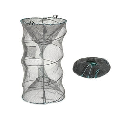 2 Pack Collapsible Bait Traps for Fishing - Portable Minnow, Crab