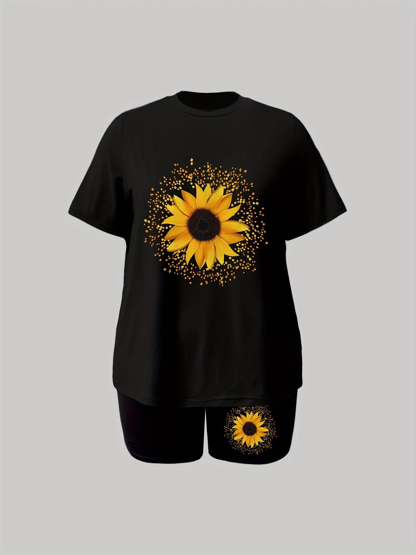 Glitter Sunflower 2 Piece Set