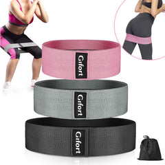 3pcs Non Slip Resistance Band for Leg and Butt Workouts