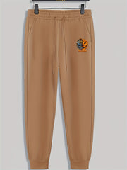 Skull Pattern Men's Drawstring Sweatpants Pocket Casual Comfy Jogger Pants