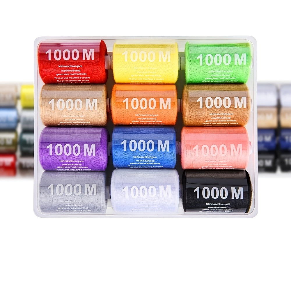 Polyester 500 1000M Sewing Machine Thread Multicolor Sewing Thread