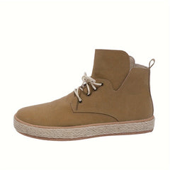 High Top Solid Skate Shoes Wear Resistance Non Slip Flat Walking Shoes