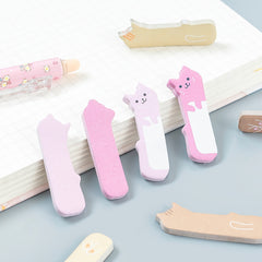 240 Sheets Cats Sticky Point Markers Cartoon Cat Sticky Notes Index Memo Pad
