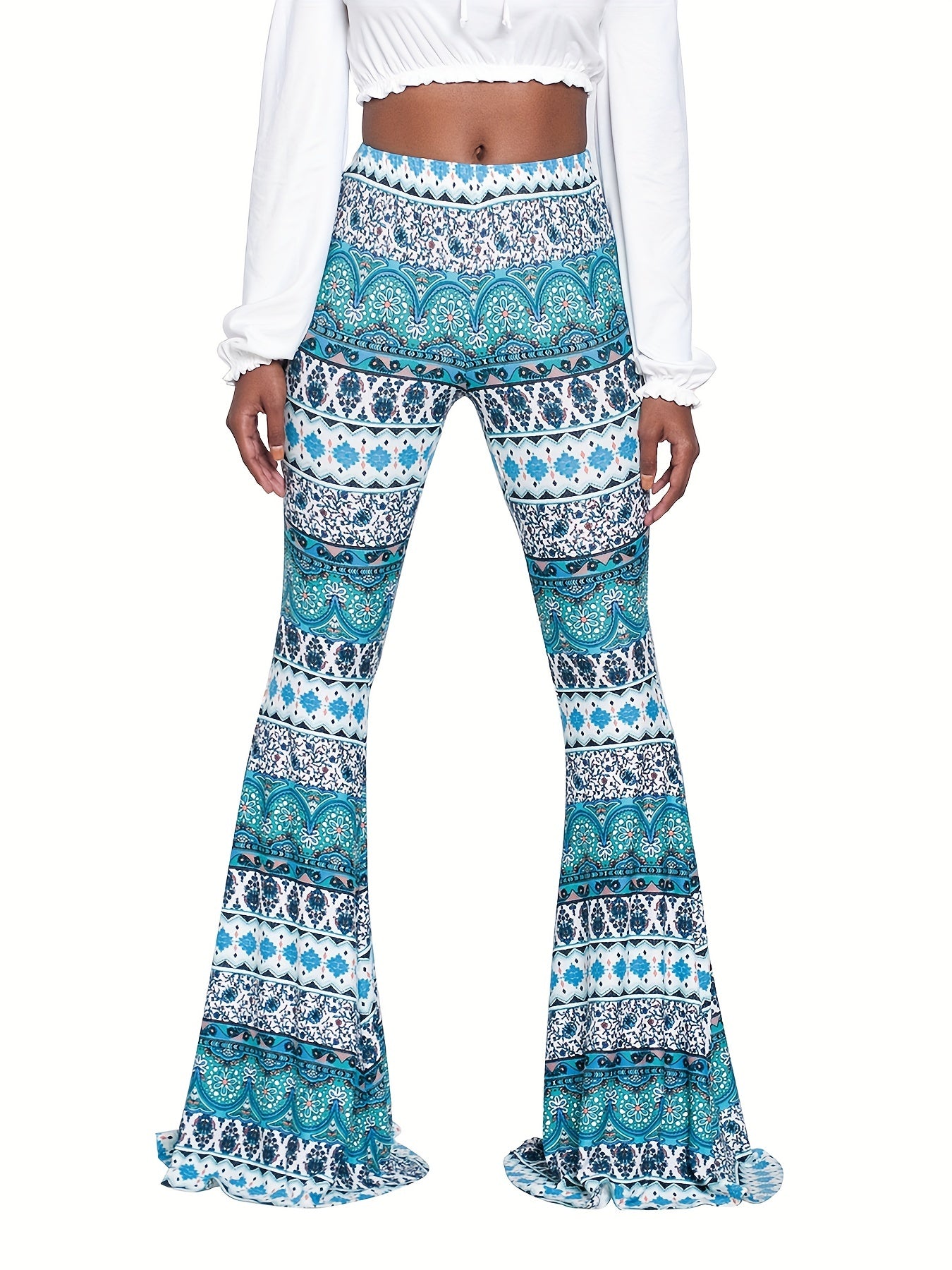 Boho Flare Leg Pants for Women