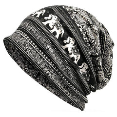 Men's Elastic Wrap Head Soft Woolen Cap