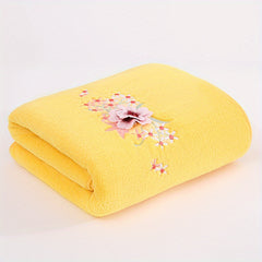Soft Coral Fleece Bath Towel Quick Dry Absorbent Skin Friendly 55x27in