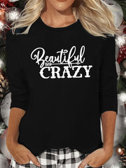 Cozy Long Sleeve Crew Neck Lounge Top