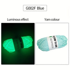 5 Rolls Glow In The Dark Yarn 50g - Hand Knitting Crocheting Bags Accessories