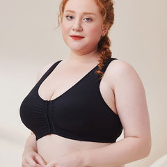 Solid Full Coverage Front Closure Bra