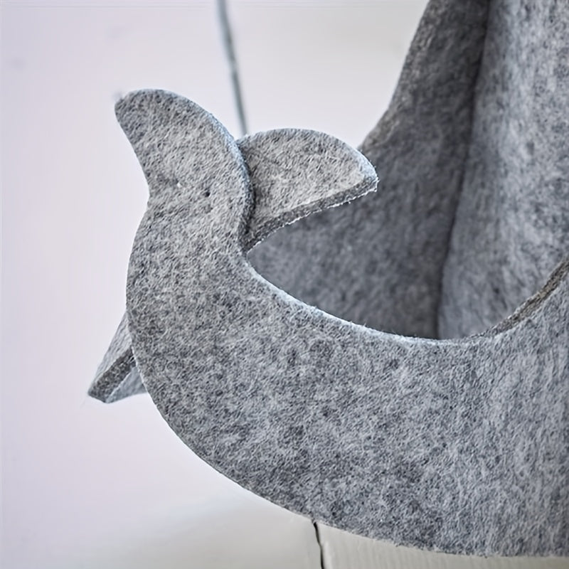 Whale Felt Storage Basket for Sundries, Snacks & Toys