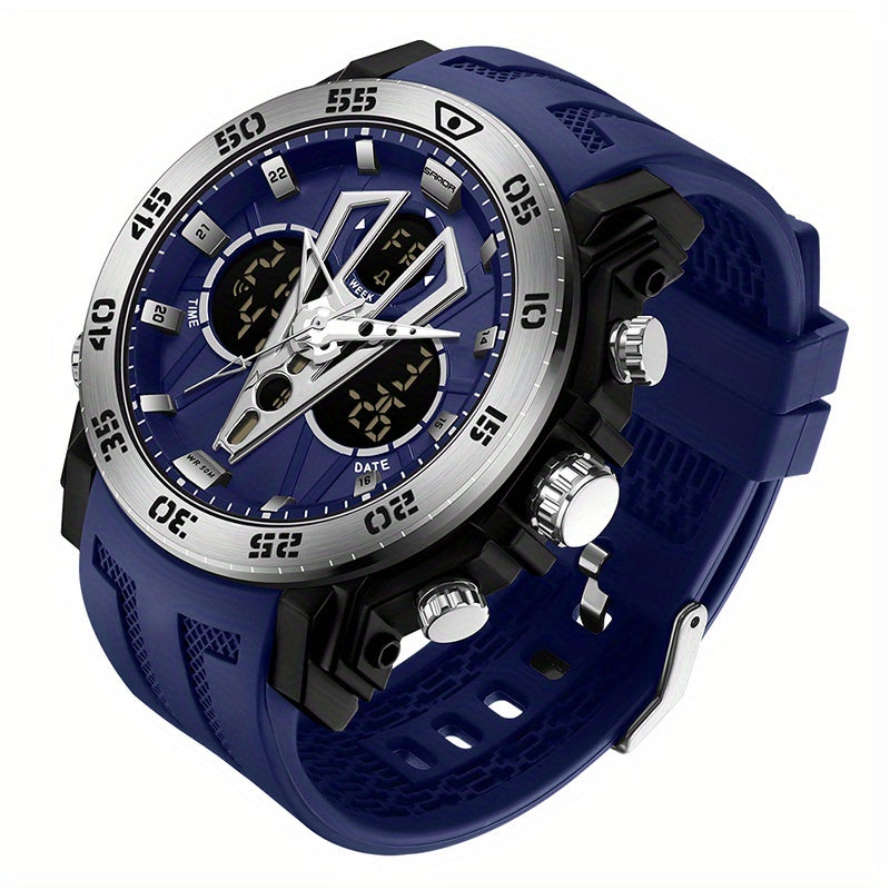 Sanda Men Watch Boys' Watch Big Dial Quartz Watch Waterproof Anti Drop Sports