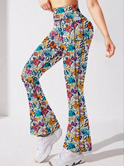 Flare Leg Yoga Pants High Stretch Fitness Running Bootcut