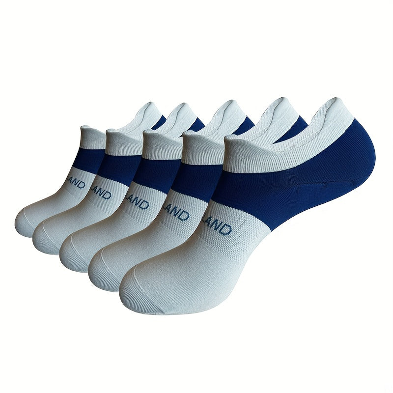 Men's Compression Ankle Socks Soft Nylon Striped Short Socks