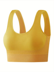 Women's Striped Sports Bra Full Coverage Workout Bra
