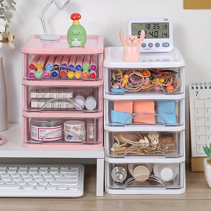 Desktop Transparent Storage Box Small Drawer Type Storage Rack