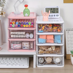 Desktop Transparent Storage Box Small Drawer Type Storage Rack