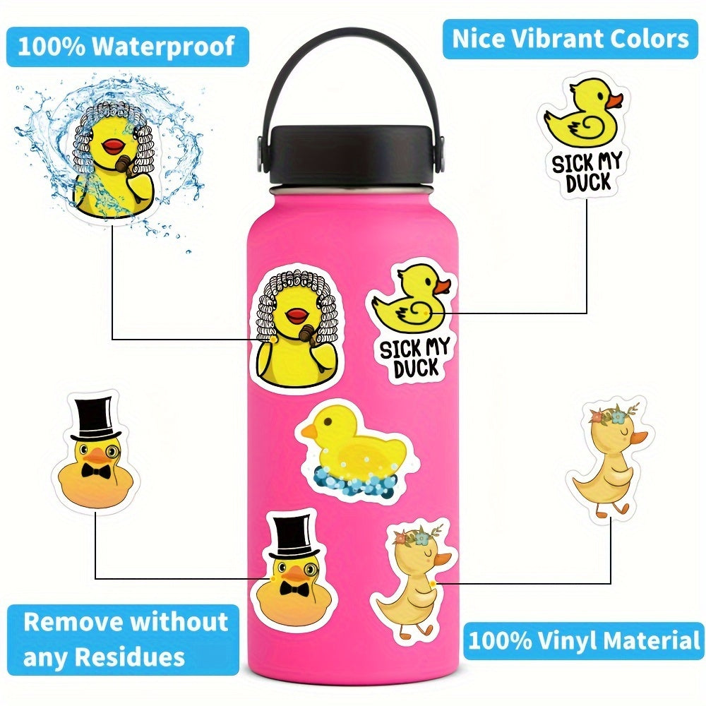 Yellow Duck Stickers for Skateboard Laptop Luggage Car Bike
