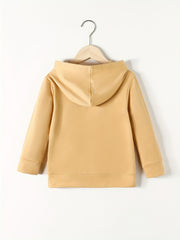 Girls Bow Print Hooded Sweatshirt Top Long Sleeve Pullovers Spring Autumn