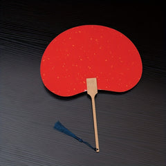 Bamboo Handle Double sided Rice Paper Fan Watercolor Painting Diy Material