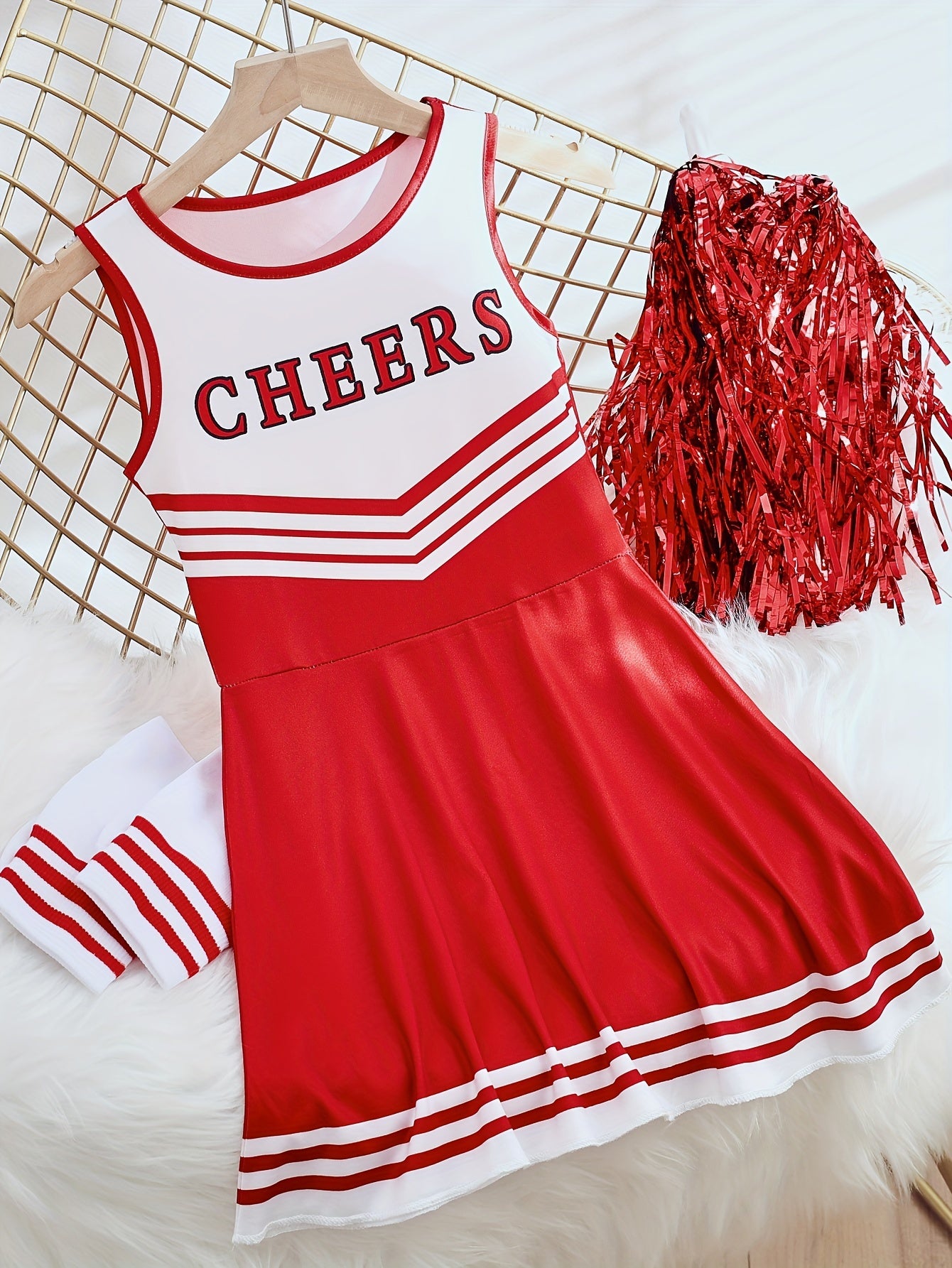 Kids Cheerleading Performance Dress in Multiple Colors