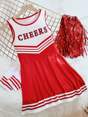 Kids Cheerleading Performance Dress in Multiple Colors