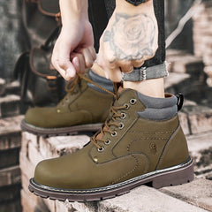 Men's Winter Work Boots Non-Slip Insulated Warm Outdoor Hiking