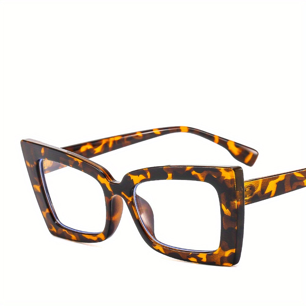 Clear Lens Glasses Cat Eye Eyeglasses Anti Light Eyewear