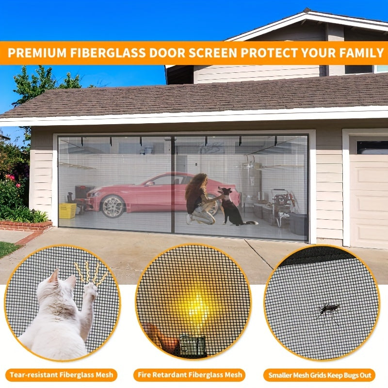 Magnetic Garage Screen Door for Single Double Garage