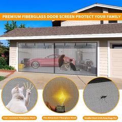 Magnetic Garage Screen Door for Single Double Garage