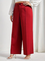 Business Casual Pants Women's High Waist Wide Leg Trousers