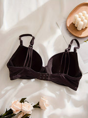 Comfy Solid T-Shirt Bra Push Up Lingerie