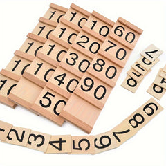 Numbers 1-99 Wooden Card Puzzle Toys
