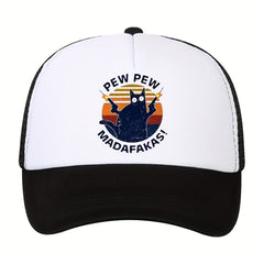 Cartoon Print High Baseball Cap Breathable Outdoor Sun Hat