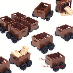 Mini Chain Truck Toy Set for DIY Building Blocks