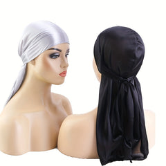 Faux Silk Ribbon Pirate Hat & Headcloth Set - 2 Pieces