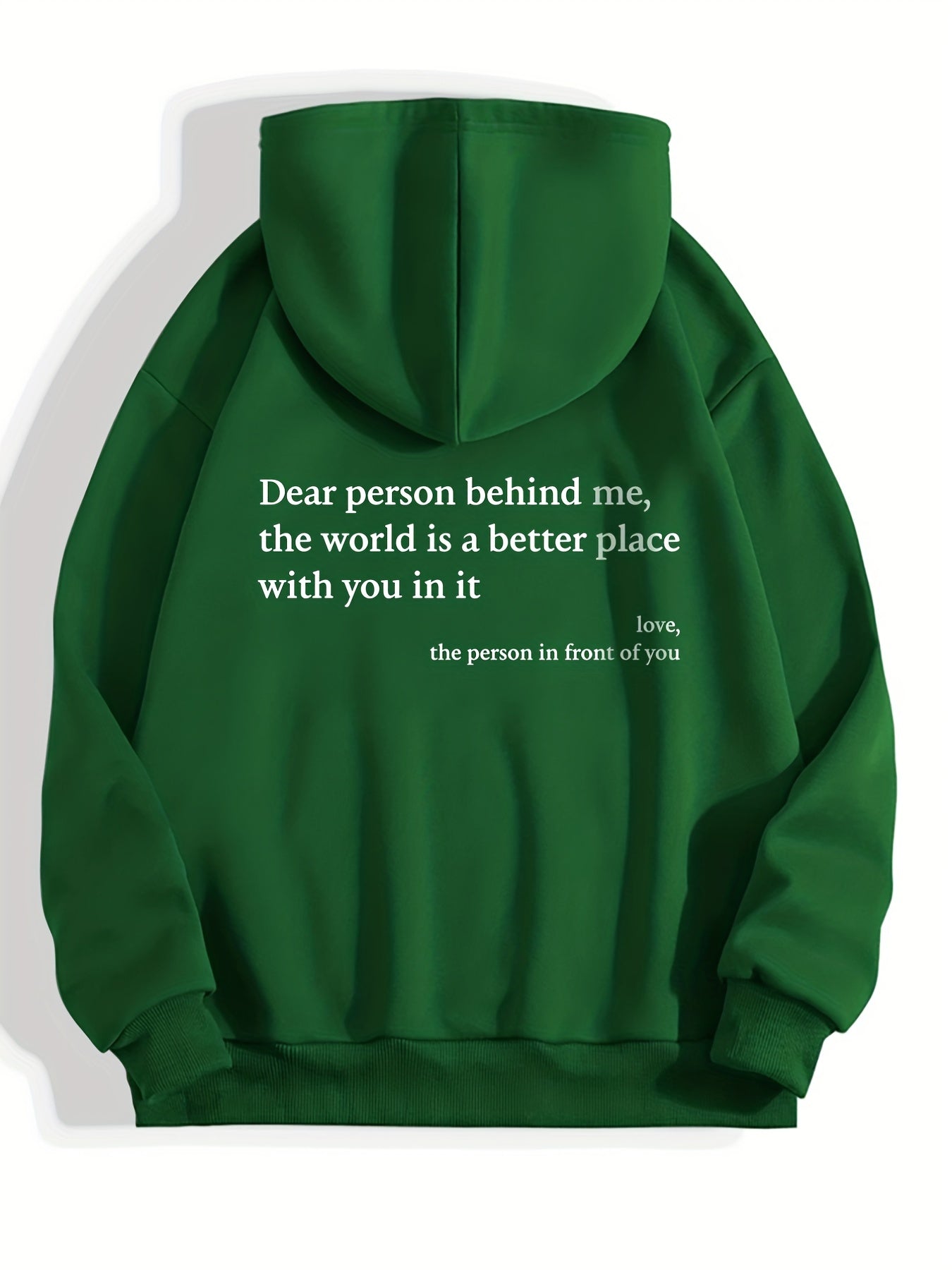 Letter Print Hoodies Long Sleeve Casual Sweatshirt For Winter & Fall