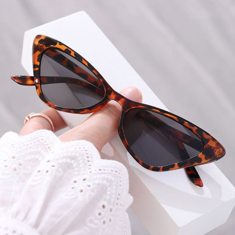 Vintage Cat Eye Sunglasses Rectangle Transparent UV400 Shades