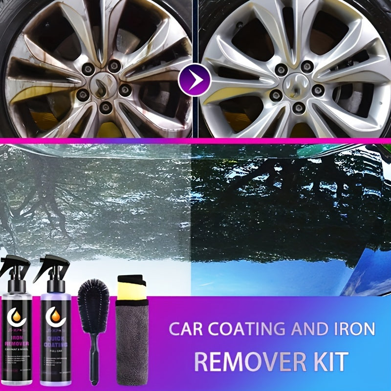 Car Coating & Iron Remover Kit 50-200ml Protect Wheels & Brake Discs