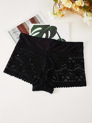 Lace Stitching Panties Stretchy Intimates Women's Lingerie
